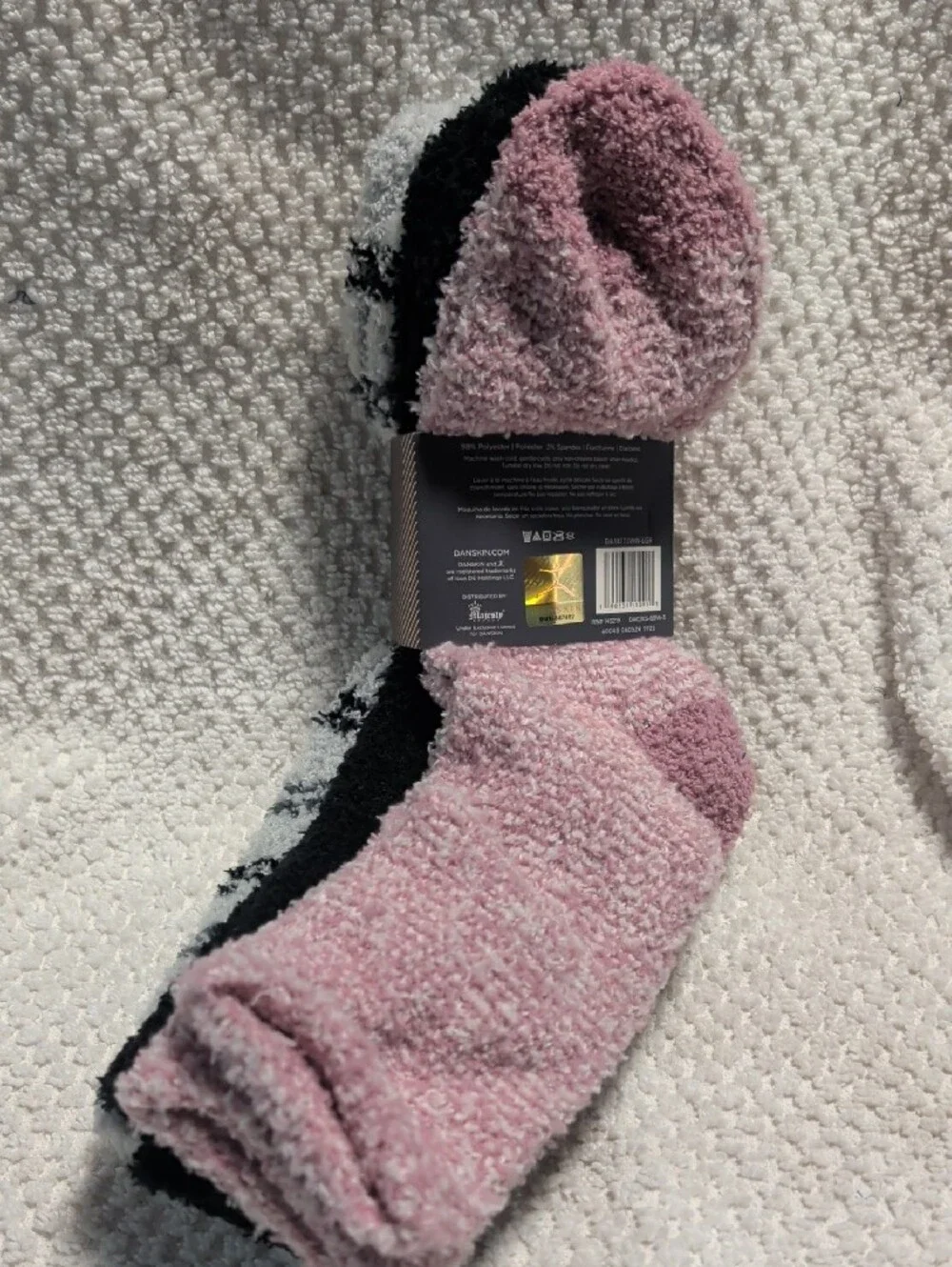 Danskin Fuzzy Cozy Crew Socks 3 Pairs